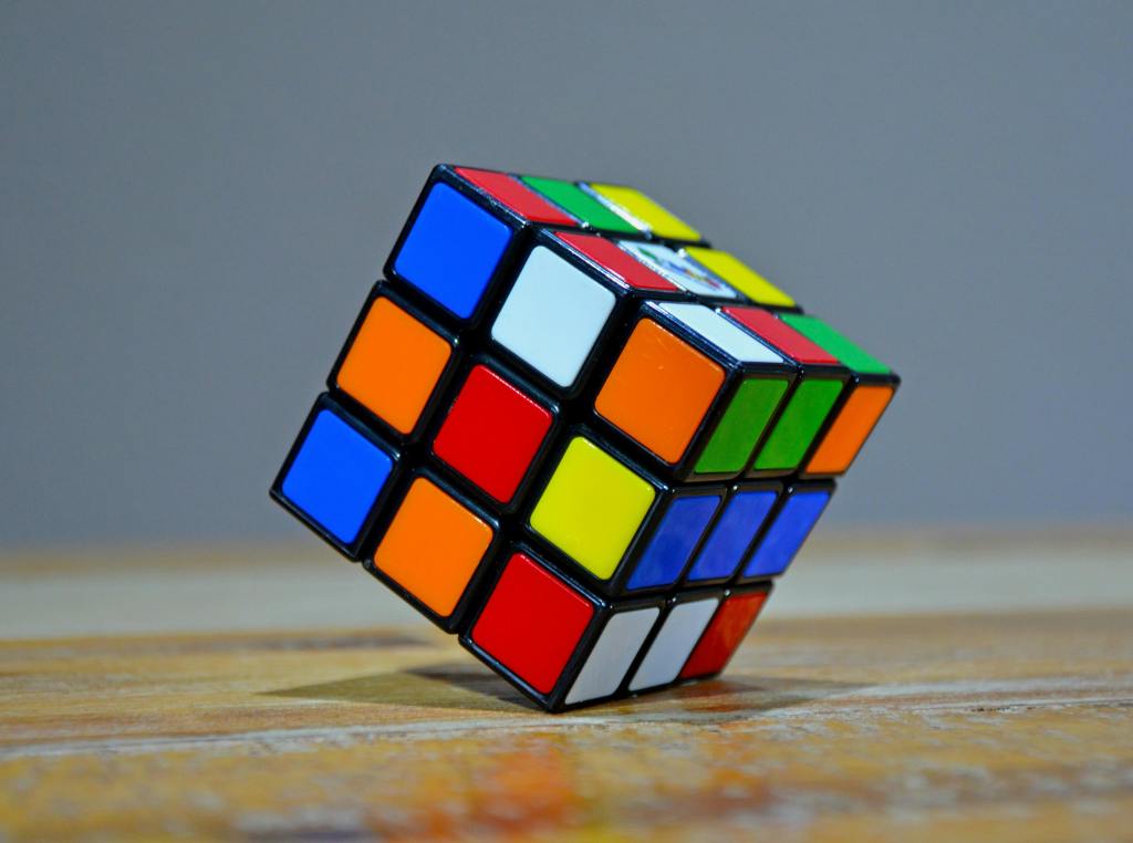 unsolved rubik's cube